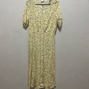 yellow flowery dress